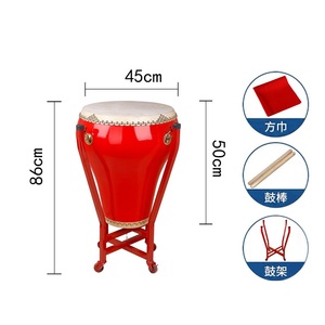Tambor Tradicional Chino Grande para Danza Folclórica, con Florero y <span class=keywords><strong>Baquetas</strong></span> - Product Image 4