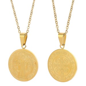 Collar <span class=keywords><strong>de</strong></span> Acero Inoxidable PVD con Dije <span class=keywords><strong>de</strong></span> Cruz <span class=keywords><strong>de</strong></span> Jesús, Cadena <span class=keywords><strong>de</strong></span> Joyería <span class=keywords><strong>de</strong></span> Moda <span class=keywords><strong>para</strong></span> <span class=keywords><strong>Hombre</strong></span> y Mujer con Jesús, Alta Calidad al por Mayor 2024 - Product Image 3
