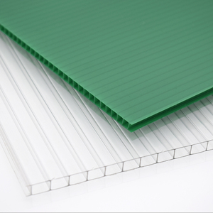 Feuille creuse en <span class=keywords><strong>polycarbonate</strong></span> 2 couches rectangulaires, plastique transparent coloré, pas cher, multiparoi, prix du panneau, 3mm 5mm 7mm 12mm - Product Image 3