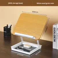 Nouvelle arrivée 2026, support de lecture pour tablette, ordinateur portable, bureau, bibliothèque, pliable avec boîte de rangement, en acrylique, hauteur réglable