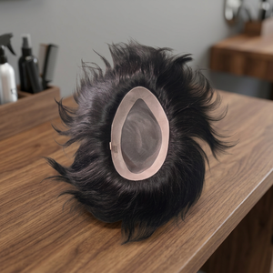 Taz Hair's High Quality Indian Water Wave <b>Wig</b> for <b>Men</b> Soft Mono Base Toupee System Made in Bangladesh Loose Deep Wave Style - Product Image 3