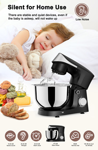 रसोई उपकरण लक्जरी आटा घुटने टेकना मशीन रसोई इंपेस्टेटट्रिस एक सर्पिल पैनडेरिया स्टैंड मिक्सर - Product Image 4