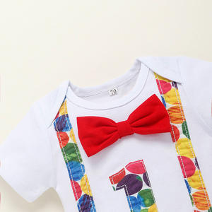 Vente en gros de costumes d'anniversaire pour bébé de 0 à 18 mois, ensembles de vêtements pour le premier anniversaire d'un garçon - Product Image 6