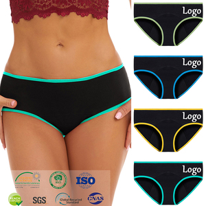 Culottes menstruelles réutilisables OEKO-TEX, culottes physiologiques personnalisées 5XL, 4 culottes physiologiques anti-fuites, culottes menstruelles pour femmes - Product Image 1