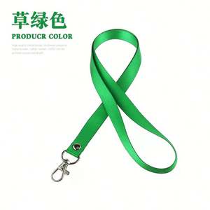 สายคล้องผ้าโพลีเอสเตอร์สายคล้องคอแบบเรียบริบบิ้นพิมพ์โลโก้ตามสั่ง - Product Image 5