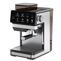 Cafetière automatique Aifa en acier inoxydable autonettoyante avec réglage de la saveur du café
