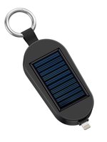 Mini llavero Solar 2 en 1 con borde cruzado, Banco de energía, reloj para teléfono móvil, batería de litio 18650, enchufe incorporado para uso de emergencia