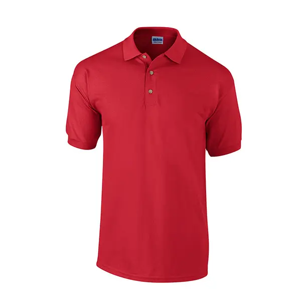 Polo de algodón mercerizado doble, Camisa lisa de alta calidad con logotipo personalizado, Color liso