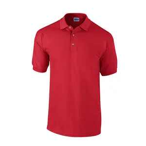 Blanco T-shirt Polo Shirts Custom Logo Hoge Kwaliteit Dubbele Gemerceriseerde Katoen Effen Kleur Effen Golf Polo
