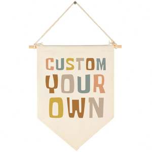 Bandera Rectangular Personalizada de Poliéster con Impresión Digital Ecológica, 15x11 Pulgadas, para Colgar en la Pared, Venta al Por Mayor del Fabricante - Product Image 1