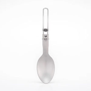 Vaisselle portable, cuillère en titane pliable, de haute qualité, sans danger pour les aliments, ultralégère, écologique, kit d'ustensiles de camping urbain - Product Image 2