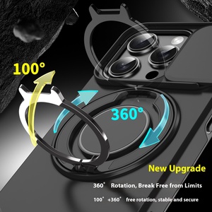 360 ° Trượt Máy Ảnh Bảo Vệ Trường Hợp Chống Sốc TPU + PC Lai Bìa Đối Với <span class=keywords><strong>iPhone</strong></span> 17/16/15/14 Pro Max - Product Image 3