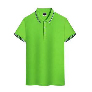 Polo de <span class=keywords><strong>Golf</strong></span> Bleu à Manches Courtes pour Hommes, Haute Qualité, avec Logo Personnalisé, en Tissu Tricoté Respirant, Idéal pour Tenues de Travail Professionnelles - Offre Spéciale - Product Image 1