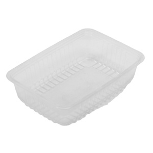 Factory Direct Green Eco-friendly Transparent Plastic Salad Container Disposable Snack Box Packaging Plastic Box Pvc Plastic Box