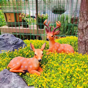 Grandi Sculture in Bronzo di Animali per Esterni, Statua di Cervo per <span class=keywords><strong>Giardino</strong></span>, Ornamento Realistico di Grandi Dimensioni Non Spostabile - Product Image 4