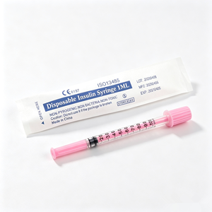 Jeringas de <span class=keywords><strong>Insulina</strong></span> <span class=keywords><strong>U100</strong></span> Rosas de 30g 5/16 (8mm) 1ml, Estuche de Jeringas Rosas con Aguja, <span class=keywords><strong>Jeringa</strong></span> de 30ui para Animales Pequeños - Product Image 3