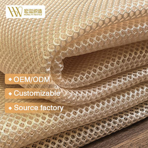 Großhandel Leichtes wasserdichtes Polyester 3D Air Elastic Mesh Stoff Drei schicht iges Sandwich Atmungsaktives Ketten gewirke - Product Image 1