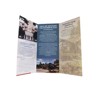 Folletos de impresión personalizada Folletos Papel brillante 4 colores CMYK Impresión en offset Relieve Servicios de diseño de logotipo personalizado incluidos