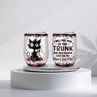 Termo con Forma de Huevo de Acero Inoxidable con Logotipo Personalizado OEM, Impresión a Color, Aislamiento Térmico de 6 a 12 Horas, Personalizado para Perros y Gatos