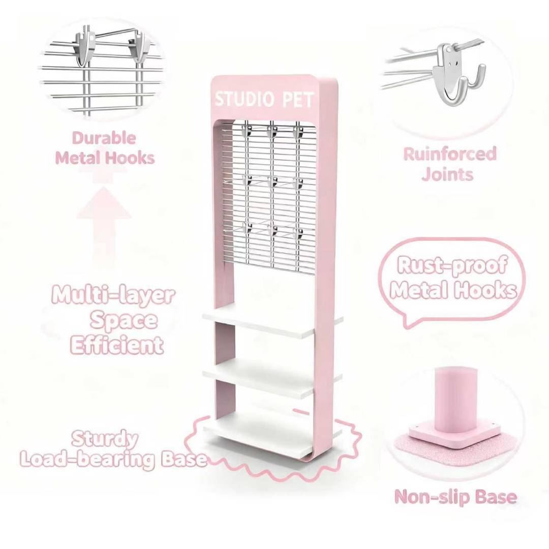 Apache Custom Metal Shelf with Hooks Stationery Display Rack for Notebooks & Stationery in Retail Stores & Supermarkets — view 5