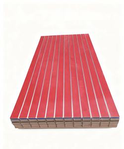 Pannello in doghe melamina MDF Slot <span class=keywords><strong>Board</strong></span> 18mm lucido HDF <span class=keywords><strong>Hardboard</strong></span> a prova di umidità E0 norme di emissione di formaldeide per la visualizzazione - Product Image 4