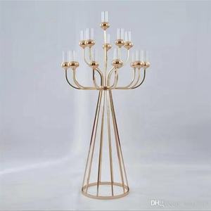 Bougeoir décoratif de candélabre de mariage en métal moderne le plus vendu pour la décoration de Noël à la maison - Product Image 2