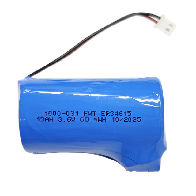 Li-SOCl2 Battery ER34615 for GPS Devices Toys & Remote Control 3.6V 19Ah Long Service Life in Wild Environments