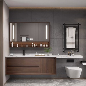 ชุดอ่างล้างหน้าแบบลอยตัวพร้อมตู้เก็บของและอ่างล้างมือสำหรับห้องน้ำ รุ่นปี 2026 - Product Image 6