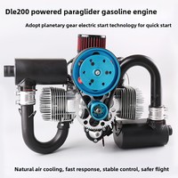 Nouveau modèle DLE200, moteur à essence pour paramoteur, bicylindre, deux temps, refroidissement par air, démarrage électrique, cylindrée 200 cm³