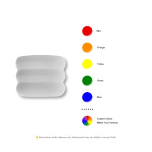 <span class=keywords><strong>Pot</strong></span> à fleurs en plastique blanc à ondulations superposées (S) pour la décoration intérieure - Product Image 5