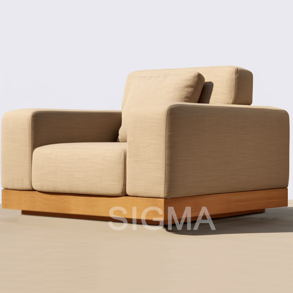 2024 New style  Luxury outdoor patio Modern outdoor teak furniture garden sofa set