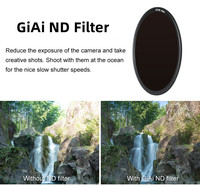 Filtre ND GiAi MC 72mm 77mm 82mm 3 Stops Filtre ND pour Appareil Photo Filtre à Densité Neutre