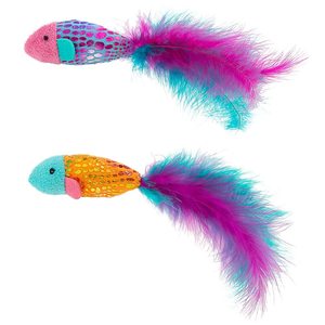 Colorful Feather Cat Toy Interactive Feather Teaser Toy for Cats Kittens Indoor Play Hunting Training Exercise & Daily Use - Product Image 2