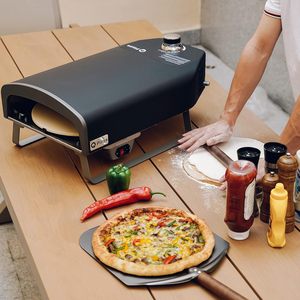 Four à <span class=keywords><strong>Pizza</strong></span> extérieur Portable en acier inoxydable électronique haute maison Camping <span class=keywords><strong>gaz</strong></span> <span class=keywords><strong>Barbecue</strong></span> cuisson pliable petit comprend <span class=keywords><strong>pierre</strong></span> à <span class=keywords><strong>Pizza</strong></span> - Product Image 5