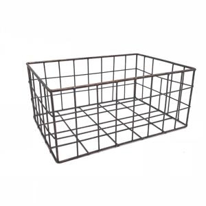 Decorazioni per la casa antico rettangolo di metallo filo di ferro cestino di immagazzinaggio - Product Image 2