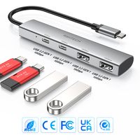 RSHTECH 4 Ports Type C HUB USB 3.1 HUB 10Gbps répartiteur USB haute vitesse Hub USB C pour PC accessoires informatiques ordinateur portable Macbook Pro