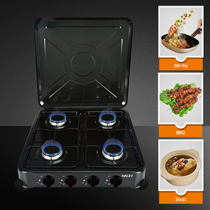 HALEY, cocina Comercial <span class=keywords><strong>de</strong></span> 4 quemadores <span class=keywords><strong>de</strong></span> alta calidad, estufa <span class=keywords><strong>de</strong></span> <span class=keywords><strong>Gas</strong></span>, <span class=keywords><strong>encimera</strong></span> <span class=keywords><strong>de</strong></span> mesa con <span class=keywords><strong>tapa</strong></span> <span class=keywords><strong>para</strong></span> uso en Hotel al aire libre, cocina portátil <span class=keywords><strong>de</strong></span> cuatro cocinas - Product Image 3