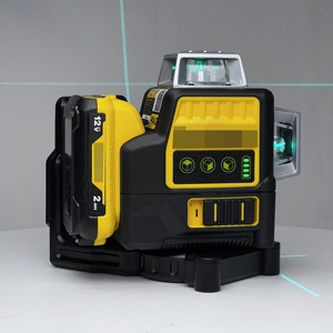 Nivel Láser Dewal DW089LG de 12V con Batería de Iones de Litio, Autonivelante 360° °   Líneas Verdes Horizontales y Verticales con Cobertura de 3 Lados - Product Image 4