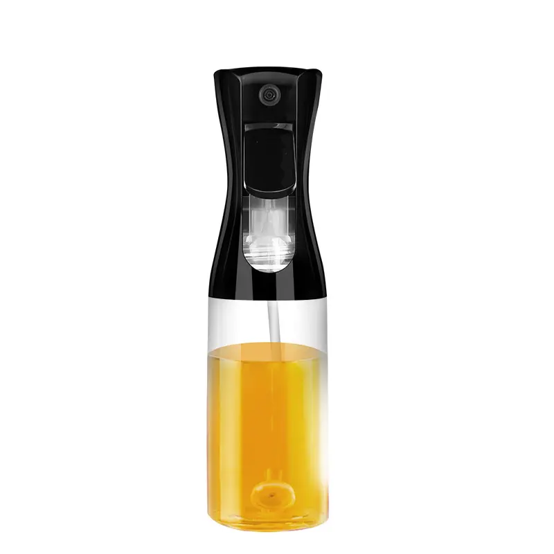 Popular 160ml 200ml 300ml 500ml Kitchen Atomized Glass Oil Spray Bottle Clear Bottle With Black Plastic Trigger