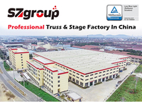 TUV Certified Stage Complete Mini Moving Lights Display Marco de aluminio Square Exhibition Truss Metal Roof Truss Mini Moving