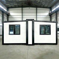 Bureaux préfabriqués en conteneurs de 40 pieds de haute qualité, assemblage rapide, maisons mobiles modulaires, pièces en panneaux sandwich