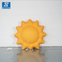 Modèle de soleil gonflable de dessin animé pour la décoration d'événements en centre commercial