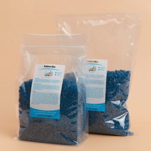 Cire dépilatoire bleue azulène camomille 1kg 2.2LB Cire dépilatoire brésilienne facile à utiliser pour peaux sensibles - Product Image 6