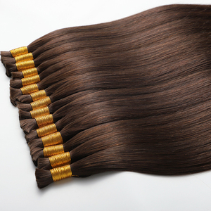 Cung cấp bán buôn của 22 inch Remy đôi rút ra Trinh thẳng Châu Âu tóc tự nhiên số lượng lớn phần mở rộng tóc người và tóc bó - Product Image 4