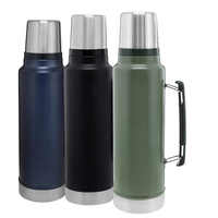 Grande capacité Offre Spéciale 1L/1.4L/2L Double paroi en acier inoxydable isolé sous vide Thermos bouteille d'eau Pot de voyage