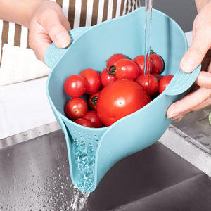 Multifunctional Drain <b>Basket</b> Food Pasta Berry <b>Sink</b> Strainer for Fruits Vegetables 1.5 3 QT - Product Image 2