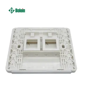 Bolein网络面板1/2端口RJ45 86型墙壁插座5类5e类6类墙板