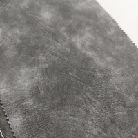 Tissu en cuir PU imperméable sans PFAS avec doublure TC, simili cuir noir pour vestes et vêtements, personnalisable