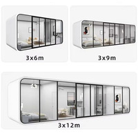 Capsule Apple polyvalente Cabine d'hôtel Expériences de camping Modulaire Préfabriqué Mini maison mobile Bureau Cabine Apple Maison