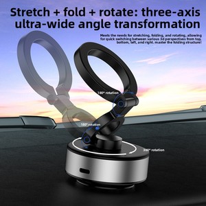 Soporte Magnético para Teléfono con Ventosa para el Tablero del Automóvil, <span class=keywords><strong>de</strong></span> Plástico ABS D1, Giratorio y Plegable - Product Image 3